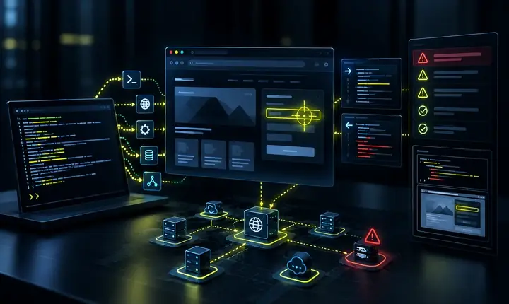 A protected systems path used to represent penetration testing.